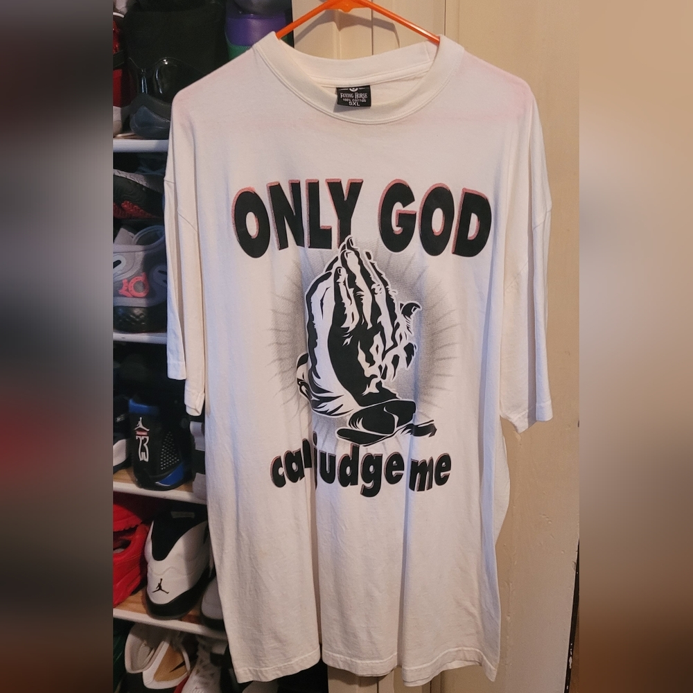 5xl ONLY GOD CAN JUDGE ME TEE SHIRT